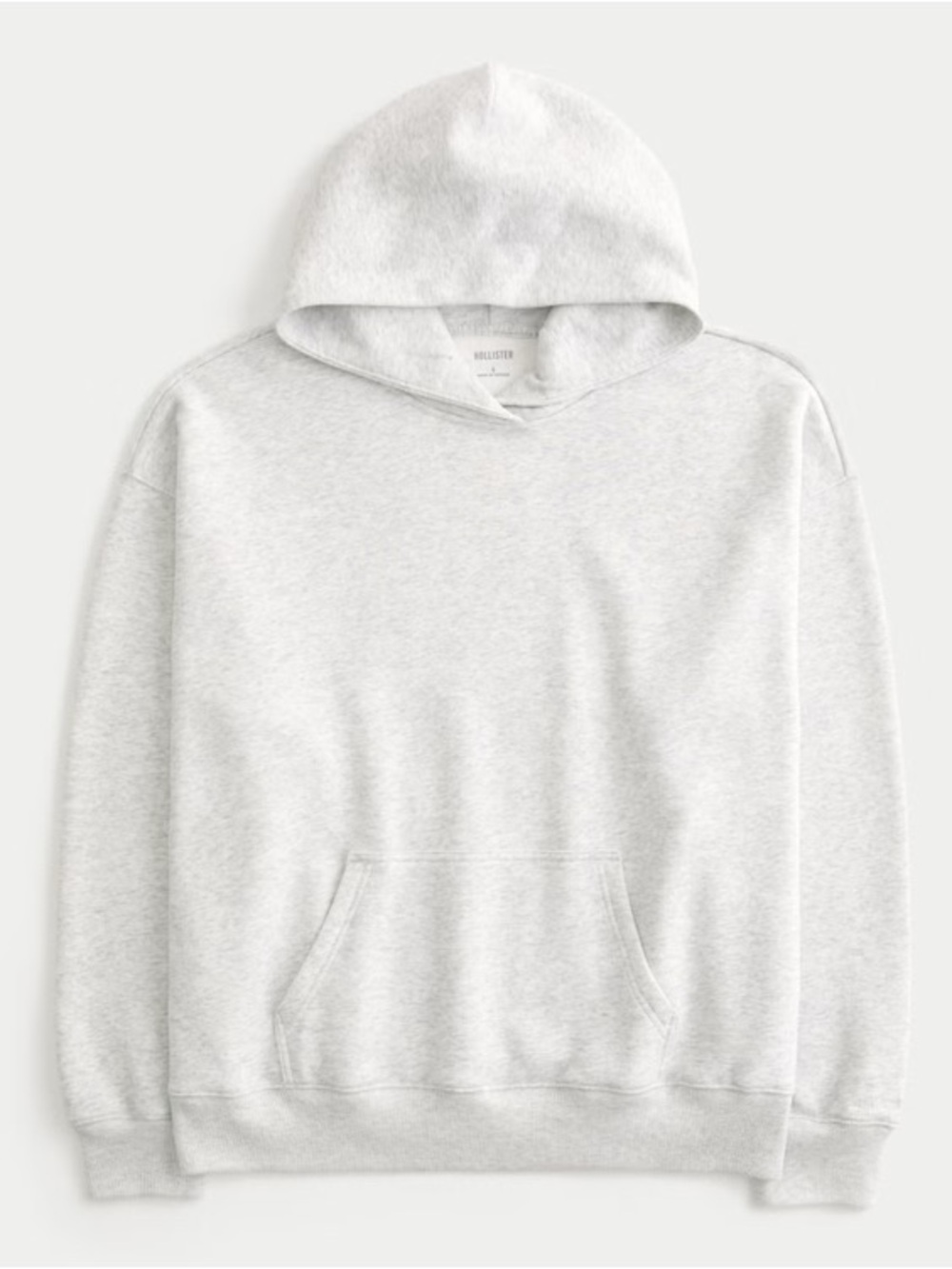 Hollister Light Gray Feel Good Oversized Hoodie - Picture 1 of 4